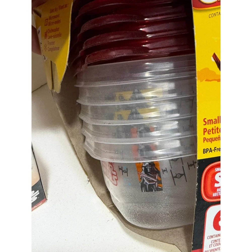 Glad Star Wars Snack Bags 40ct +5 Small‎ Food Storage Containers Set Kylo Ren